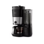 Cafetiere Avec Broyeur Ou Cafe Moulu Affichage Led Prog 10t Bac A Grain   - Hd7888.01 Philips