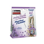 Rubson Minifresh | Absorbeur d’humidité parfum lavande (2 sachets de 50 g) – Idéal pour dressing, penderie, tiroir et placard – Efficace jusqu'à 6 semaines