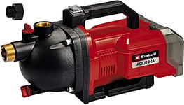 Einhell Pompe d'arrosage sans fil AQUINNA 36/30 Power X-Change (2 x 18 V, bouchons de remplissage et de purge, protection thermique, poignée de transport) avec Twincharger et 2 Batteries 3,0Ah