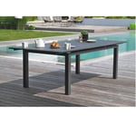 Table de jardin - 10/12 places - Aluminium - Gris - MIAMI  