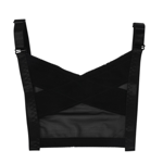 Adjustable Shoulder Back Posture Corrector Support Belt Black L