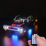 Macium LED Lighting Kit Set Nice Add-on for Lego Technic Doms Dodge Charger 42111 Model, RC Version, with Remote Control