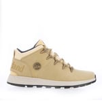 Timberland Mens Sprint Trekker Mid Lace Trainer Boots in Beige material_Leather - Size UK 8.5