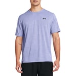 Men's T-Shirt Under Armour Tech Vent Geotessa Short Sleeve in Purple