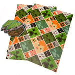 Minecraft Gift Wrap Sheets Officially Licensed Product NEW UK STOCK