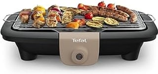 Tefal Barbecue électrique de table, Puissance 2300 W, Grillades Réussies, Grille en inox, Nettoyage Facile, Fabriqué en France BG90C814