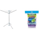 Minky Freestanding Portable Rotary Airer + Peg Pod