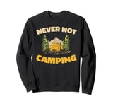 Campsite Tenting Campground Camp Campfire Tent - Camping Sweatshirt