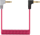 Câble De Microphone Trs Vers Trrs 3,5 Mm Mâle À Mâle Angle Droit Câble Patch Pour Rode Videomic, Videomicro Go Et Autres Microphones Externes Replacement Rode Sc7 Câble.