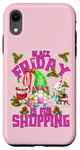 iPhone XR Xmas Gnome Christmas Saying For Women Funny Friday Shopping Case