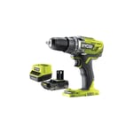 Pack Ryobi Perceuse-visseuse R18DD3 - 18V One+ - 1 Batterie 2.0Ah - 1 Chargeur rapide