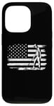 Coque pour iPhone 13 Pro Détecteur de métaux patriotique drapeau américain chasse au trésor