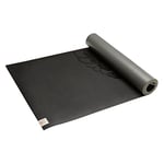 Gaiam Yoga Mat - Premium 5mm Dry-Grip Extra Long Thick Non Slip Exercise & Fitness Mat for Hot Yoga, Pilates & Floor Workouts (78" L x 26" W x 5mm) - Black