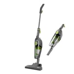 Daewoo Tornado Essential 2 In 1 Corded Vacuum, Upright And Handheld With 5 Metre Cord, Lightweight, 0.6L Capacity, Washable HEPA Filter, For All Floors And Upholstery, Grey