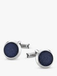 Montblanc Meisterstuck Goldstone Round Cufflinks, Silver/Black