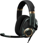 H6 Pro Casque Audio Ouvert avec Micro - Casque Gamer - Arceau Léger - Casque Micro Confortable pour PC, MAC, PS4, PS5, Xbox Série X, Xbox One, Nintendo Switch - Vert