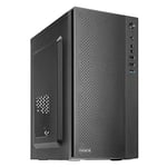 TACENS ANIMA AC5, Boîtier PC Micro ATX Compact, Refroidissement par Mailles en Façade, USB 3.0, Noir