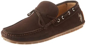 US Polo Association Homme Carson Chaussures de Gymnastique, Marron (DK Brown 003), 43 EU