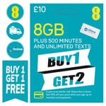 DOUBLE UP! 2X EE Sim Cards Pay As You Go PAYG Mini Micro Nano FREE FAST SHIPPING