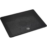 Cooler Master NotePal L2 Refroidisseur pour Ordinateur Portable Léger et Ergonomique, Ventilateur 160mm Silencieux LED Bleu, Plaque Métallique Perforée, Compatible avec PC Portables jusqu'à 17 Pouces