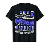 Irritable bowel syndrome IBS Awareness Warrior Support Blue T-Shirt