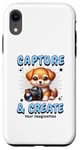 iPhone XR Cute Camera Dog Photographer Photo Capture & Create Puppy Case