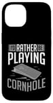 Coque pour iPhone 14 Jeu de cornhole amusant lancer compétition sportive