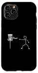 Coque pour iPhone 11 Pro Disque Golf Player Sports Lover Funny Stickman Jeu de plein air