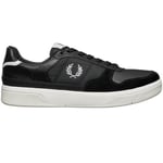 Fred Perry Mens B7123 102 Black Trainers Leather - Size UK 5