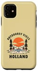 Coque pour iPhone 11 Outdoorsy Vibes Holland Voyage Vacances Hollande