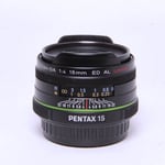 Pentax Used 15mm f4 ED AL DA SMC Limited Lens