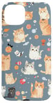 iPhone 15 Plus Adorable Cat Patterns Design Cute kittens patterns Case