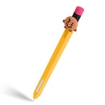 elago BT21 Coque Pencil Classique Compatible avec Apple Pencil Pro, Apple Pencil 2e Génération, Silicone Durable, Design Classique, Compatible avec la Charge Magnétique et Double Robinet (SHOOKY)