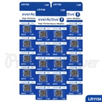 30 x everActive AG13 LR44 Alkaline batteries LR1154 A76 SR41 1.5V GREAT VALUE