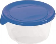 Curver Food Container "Fresh&Amp Go" Round 0.5L /Blue/ Transparent