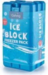 Galvog® Ice Packs/Freezer Blocks 200Mlx3 for Cool Boxes/Lunch Bags - Reusable Sl