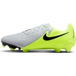 Nike Men's Phantom Gx II Academy Fg/Mg Football Shoe, Metallic Silver/Black/Volt, 6 UK