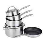 Prestige Scratch Guard Non-Stick Stainless Steel 5 Piece Pan Set