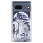 ERT GROUP mobile phone case for Google PIXEL 7 original and officially Licensed Star Wars pattern R2D2 001 optimally adapted to the shape of the mobile phone, case made of TPU