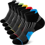 Niofind Chaussettes Homme, Chaussettes Basses Courte Homme Femme, Lot de 6 Paires Soquettes Homme Sport, chaussettes coton Respirant et Anti-transpiration pour Running, Travail, Randonnées, 37-42