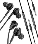 Écouteurs Filaires 3.5Mm Prise(Lot De 2) Compatible Avec Samsung Galaxy Écouteur Intra-Auriculaires Oreillettes Pour Téléphone Musique Gaming Ordinateur Casque Audio Filaire Jack P[CAS311832]