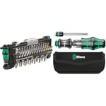 Wera Tool-Check Plus Mini Bit Ratchet, Socket, Screwdriver & Bit Set, 39pc, 05056490001 & Compact Tool Set "Kraftform 20" with Pouch, SL/PH/PZ, 7 Pieces