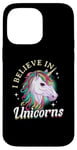 iPhone 14 Pro Max Unicorn rainbow - I believe in unicorns Case