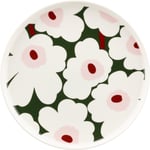 Marimekko Unikko tallerken 25 cm, rød/brun