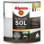 Alpina - Peinture Sol - Intérieur & Extérieur - Satin Couleur: Gris macadam - Conditionnement: 0.5L