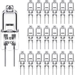 G4 halogenlampor 10W 12V - Varmvit - 20-pack 10W 20st i 20st 20st 20 pcs 10W