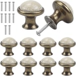 10PCS Céramique Tiroir de Porte Poignée,33MM Rond Boutons de Tiroir,Vintage Bouton de Meubles,Boutons de Porte,Poignées de Meuble pour Placard Armoire Cuisine,Chambre d'enfant (B)