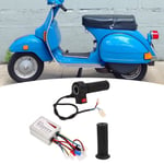 36V 500W Brushed Controller And Long Line 3 Speed Throttle Twist Grip Set