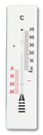 TFA Dostmann Thermomètre analogique intérieur et extérieur en métal résistant aux intempéries Blanc Hauteur 26 cm