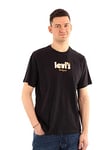 Levi's Men's Ss Relaxed Fit Tee T-Shirt, Holiday Poster Caviar, S